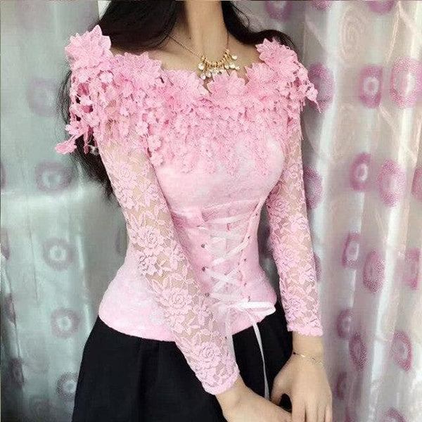 Pixie Lace Sexy Blouse