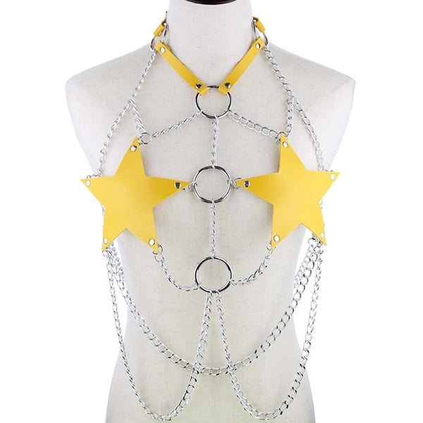 Chained Star Body Harness