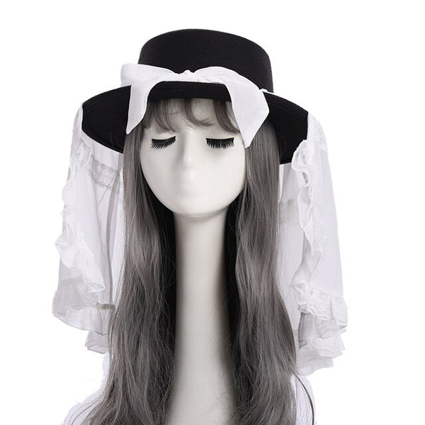 Vintage Black Veil Hat