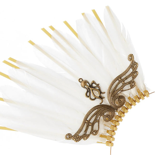 Louise Feather Crown Headband