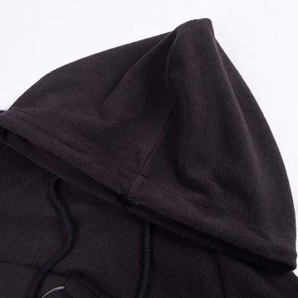 Gothic O-ring and Chain Crop Hoodie