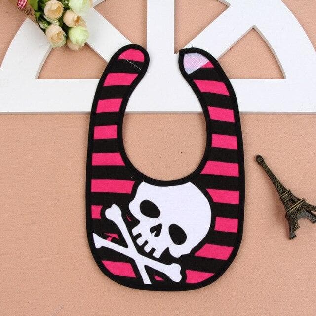 Skull Baby Goth Bibs