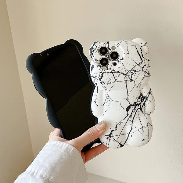 Marble Bear Phone Case