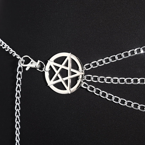 Pentagram Chain Belt