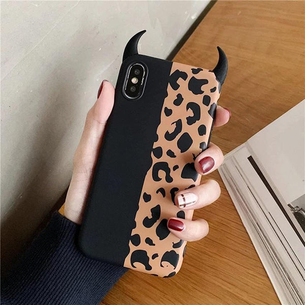3D Devil Leopard Phone Case