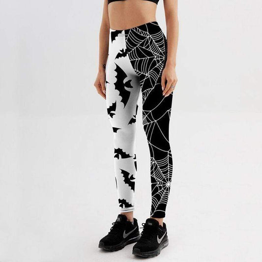 Bats & Webs Fitness Printed Leggings