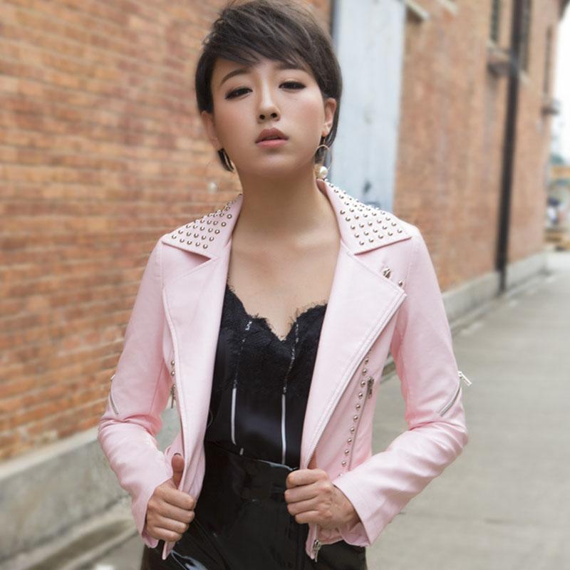 Fashionable Gothic Leather Motorcycle Jacket