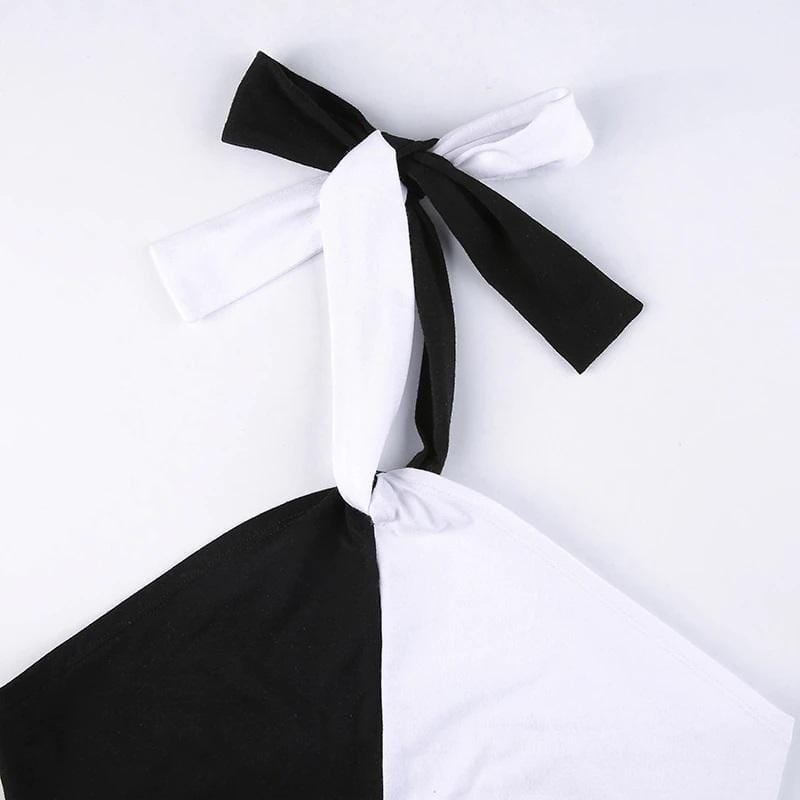 Black & White Bodycon Dress