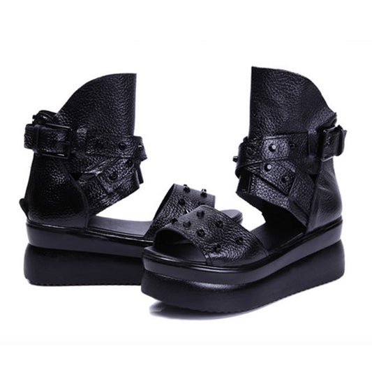 Fearless Leather Sandals