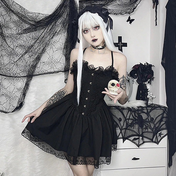 Morgana Gothic Lace Dress