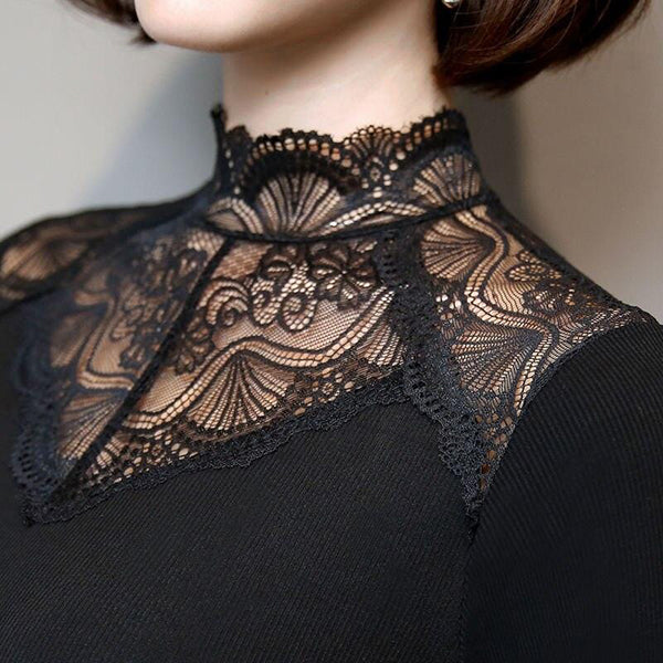 Midnight Kiss Lace Top