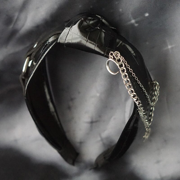 Judy Leather Bowknot Headband