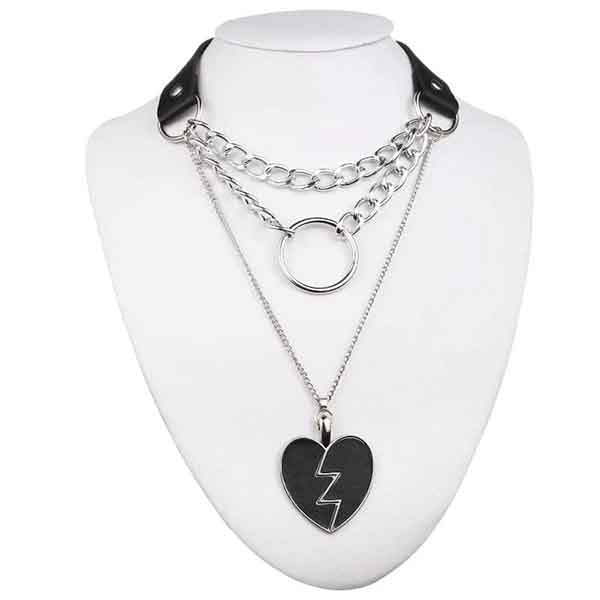 Gothic Chain Choker Necklace