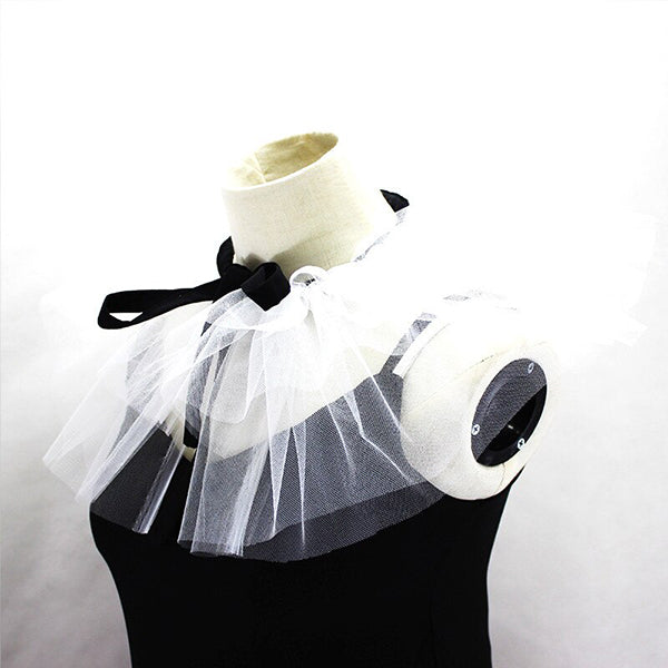 Tori Ruffle Mesh Collar