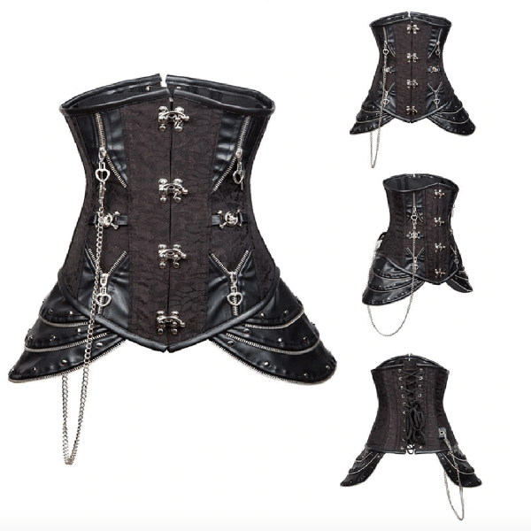 Hellebore Gothic Underbust Corset Steel Bone