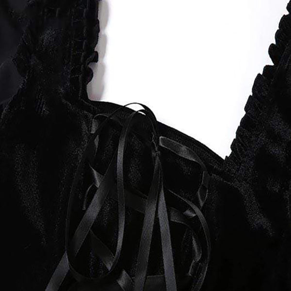 Veil Of Night Puff Dress