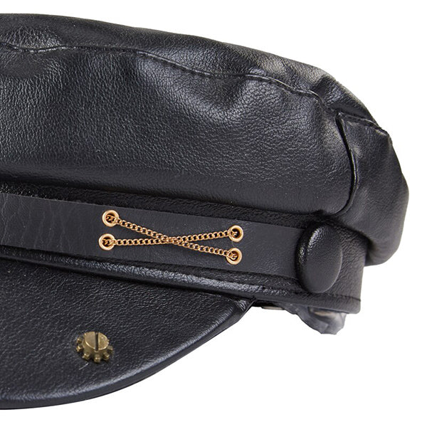 Deer Hunter Leather Beret Hat