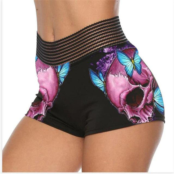 Reeva High Waist Gothic Shorts