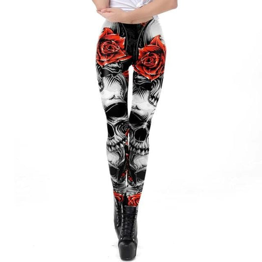 Skull Paradise Printed Leggings