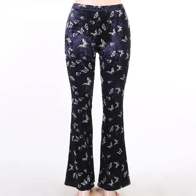 Fancy Butterfly Goth Pants