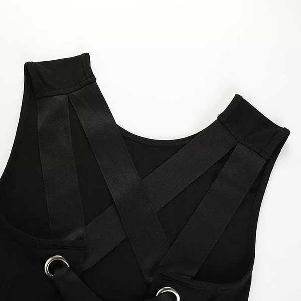 Mina Open Back Crop Top