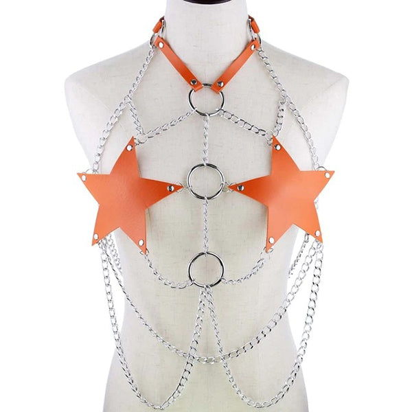 Chained Star Body Harness
