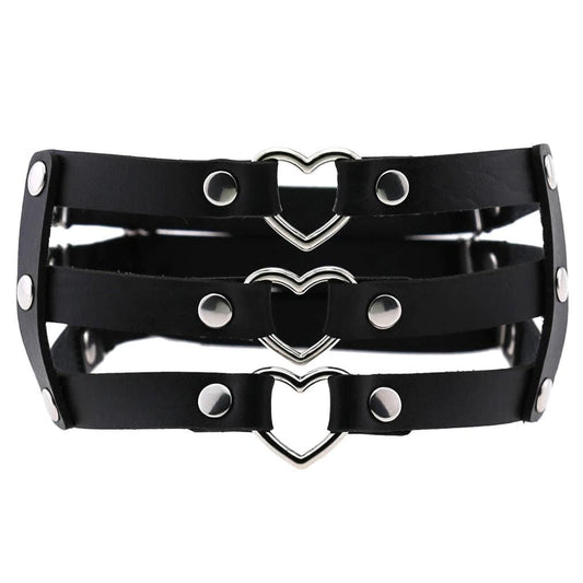 Triple Love Threat Garter Belt