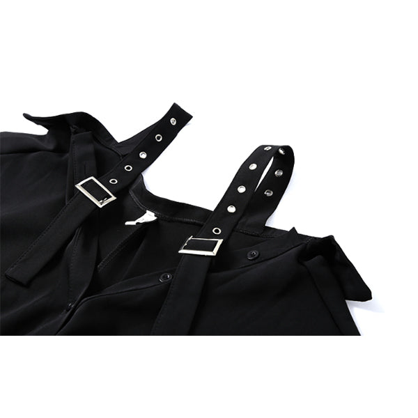 Black Suspender Dress