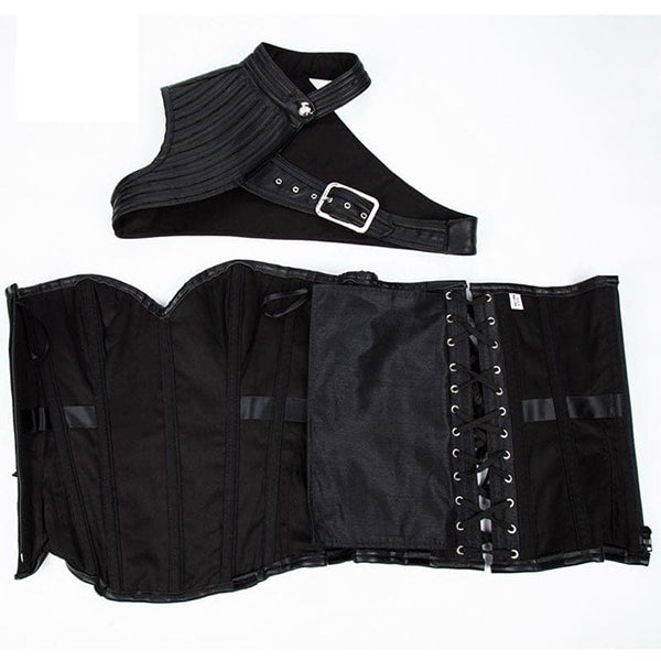 Black Armor Steampunk Corset