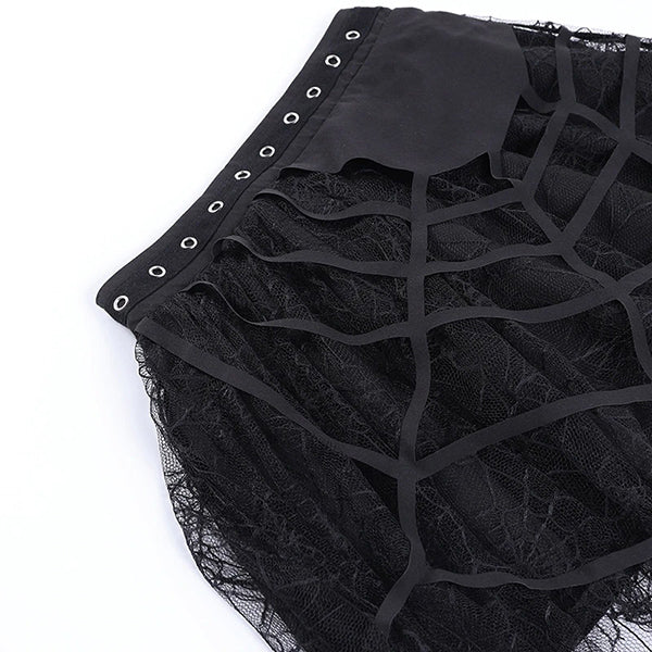 Web of Darkness Mini Skirt