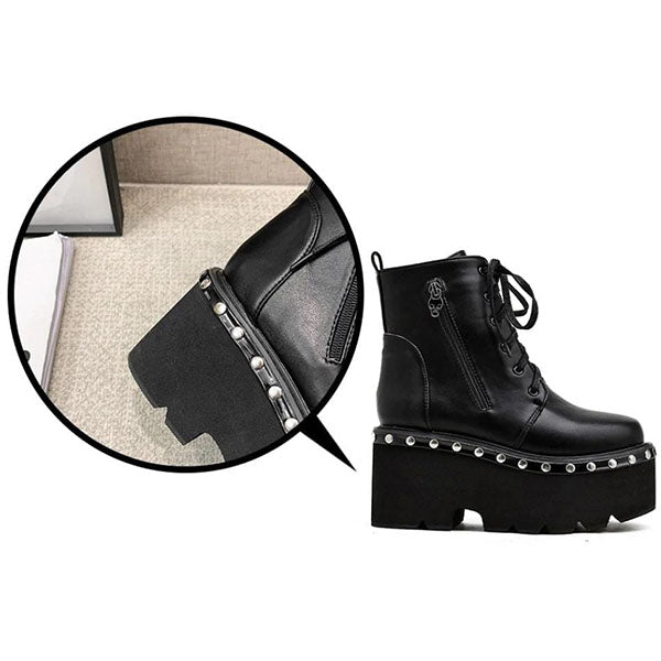 Black Goth Platform Boots