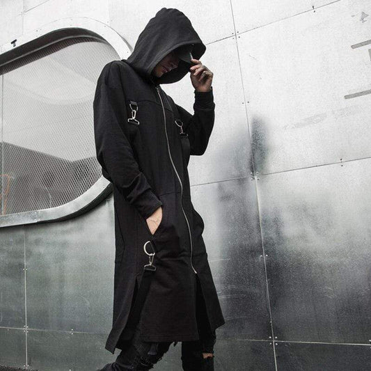 Blackout Streetwear Trench Coat
