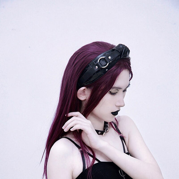 Judy Leather Bowknot Headband