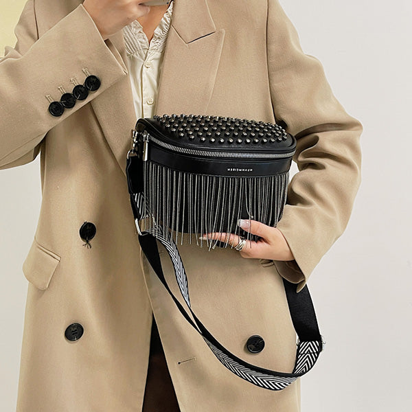 Iris Fringe Studded Bum Bag