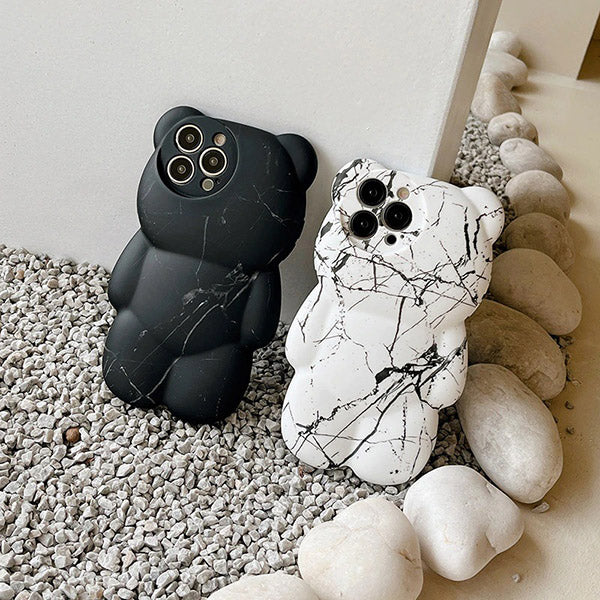 Marble Bear Phone Case