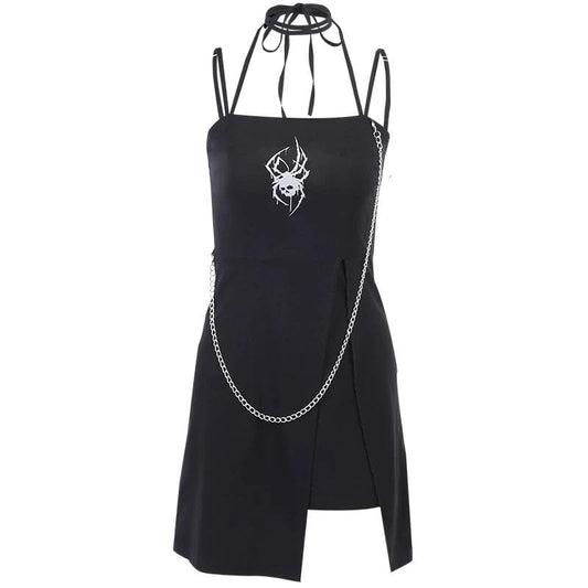 Reflective Death Crawler Mini Dress