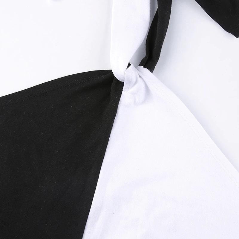 Black & White Bodycon Dress