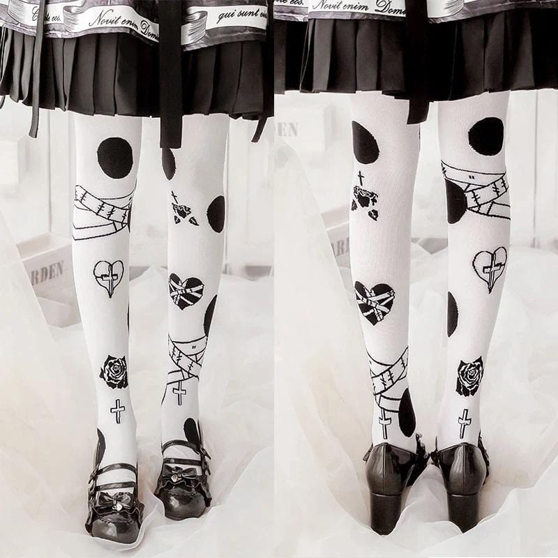 Brokenhearted Lolita White Socks