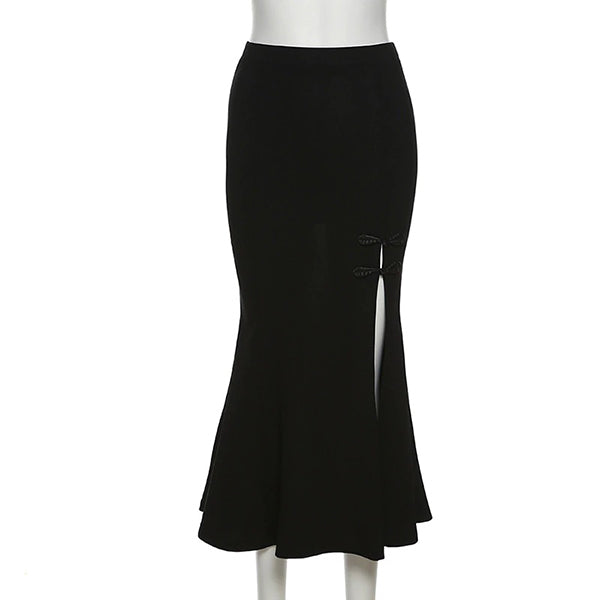 Killer Slit Trumpet Midi Skirt