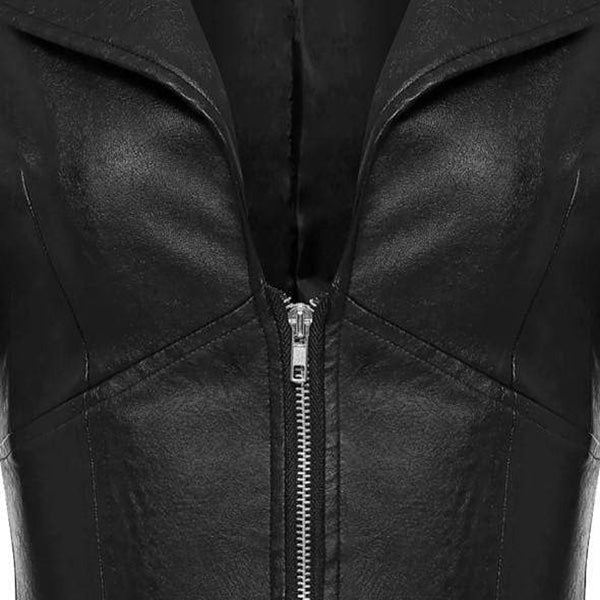 Agatha Gothic Faux Leather Jacket