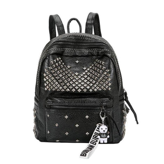 Rivets Overload Leather Backpack