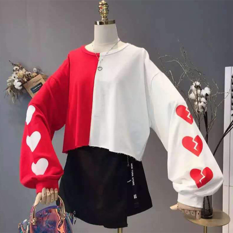 Double Trouble Heart Sweater