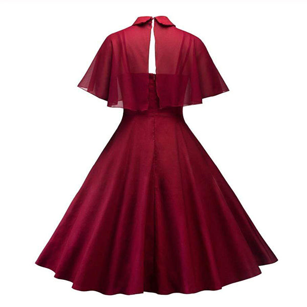 In The Dark Vintage Cape Dress
