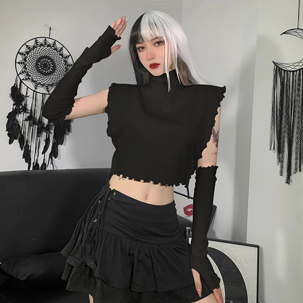 Fleurdelice Turtleneck Crop Top