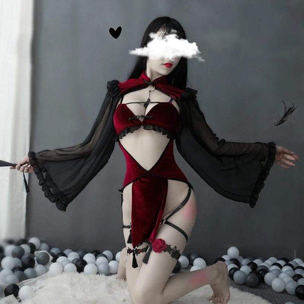Red Retro Enchantress Lingerie