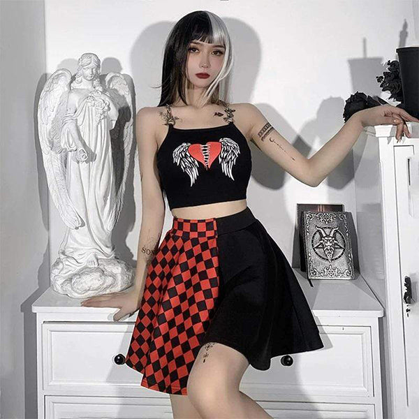 Stitched Heart Crop Top