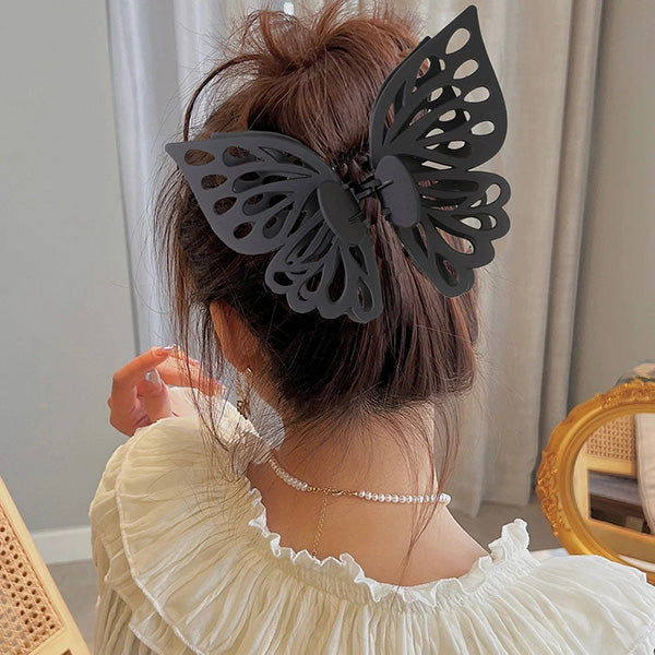 Gothic Butterfly Hair Claw Clip