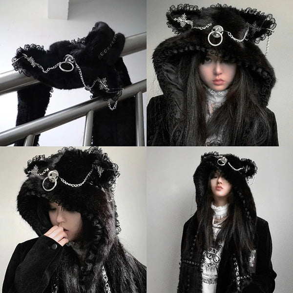 Cat Ear Hood with Scarf