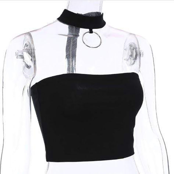 AURA Sexy Off the Shoulder Crop Top