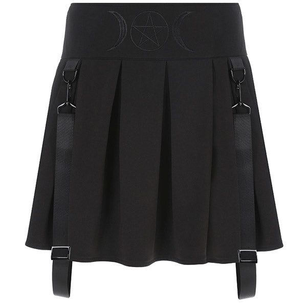 Evanora Pleated Skirt Gothic